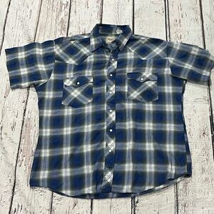 Western Plains Rockabilly Cowboy Pearl Snap Long Sleeve Shirt